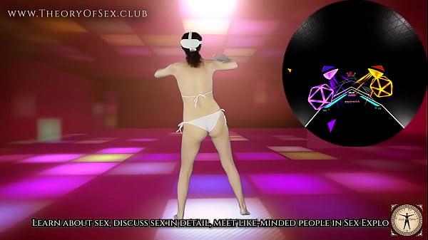 White bikini are helping me to perform my dancing workout in Virtual Reality :) Part one of Week 5.