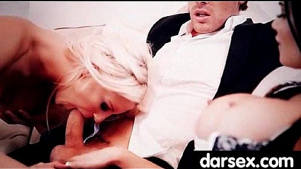 Babe&rsquo;s expert tongue goes up and down on a cock 16  