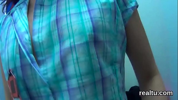 Attractive czech cutie gets tempted in the shopping centre and poked in pov 