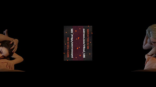 VReal 18K Double Blowjob - FFM, menage &agrave; trois