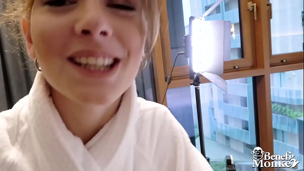 Thin babe with tiny tits gets fucked in POV