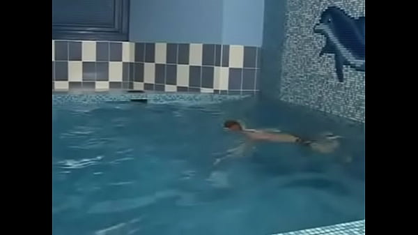 Brunette Watches Swimmers Muscles Until She Cant Stand It Anymore