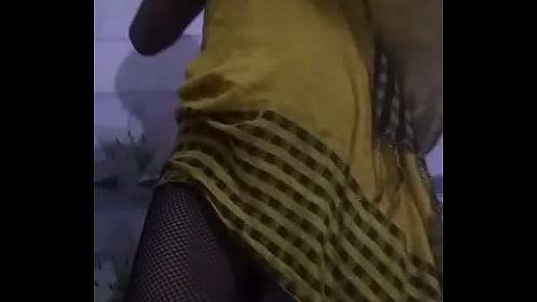 Indian girl in stockins doing strip for boyfriend on camera