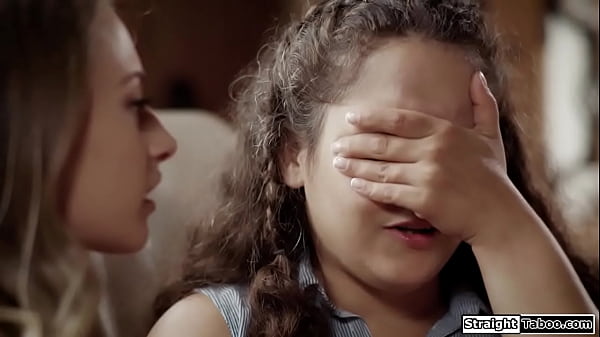 Brunette stepsister lets her nerd stepbrother who posted porn videos fuck her so he deletes them.The small tits babe sucks his dick and he licks her pussy.Then is fucked 