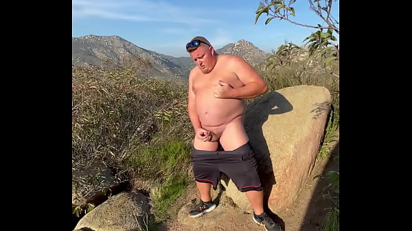 Catching daddy on the trail