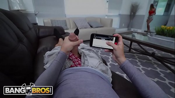 BANGBROS - Ana Rose Catches Her Step Brother Jerking Off So She Lends Him A Hand  