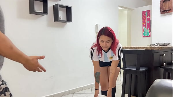 Playing Soccer with my Stepmom - Stepson Teaches his Sexy Stepmom to Play Soccer