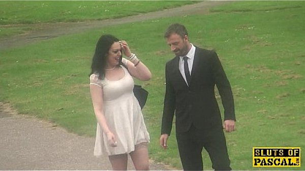 Stalking british submissive throated deeply