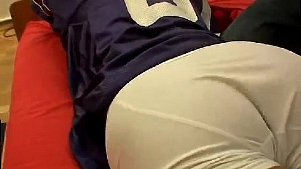 Weird spanking of a grown up man