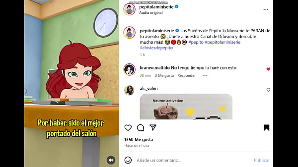 La profesora peliroja de Pepito desnuda