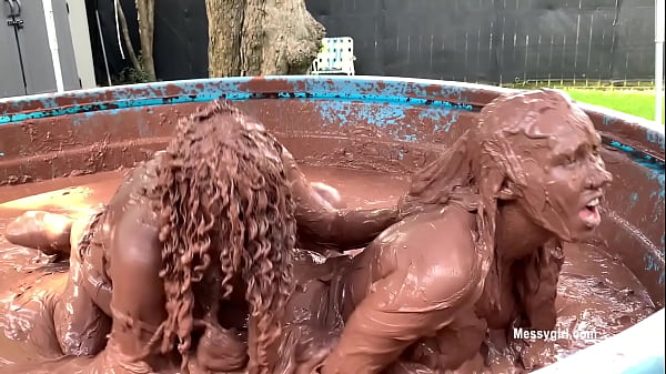 Jani vs Zoey Mud Wrestling part 1