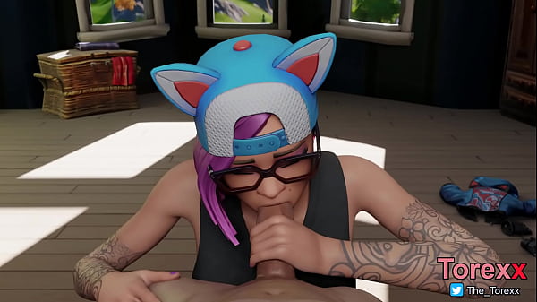 Fortnite Lynx sucks a cock very hardddd  