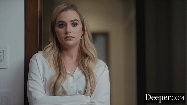 Deeper. Busty blonde dominates sub