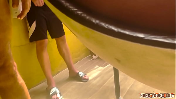 Our mate Clark Kent is getting fucked in the sling in the play room area