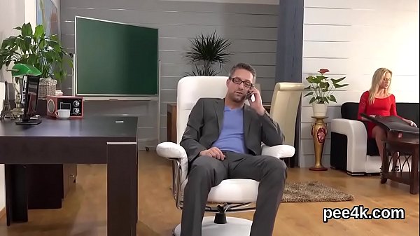 Fascinating chick enjoys pissing cock and gets splashed with pee 