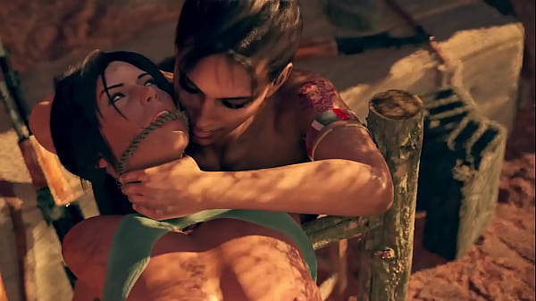 Amazing Fuck With Lara Croft, Sheva Alomar and Male Stranger