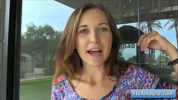 Cutie amazing sensual girl masturbate in public for intense orgasm