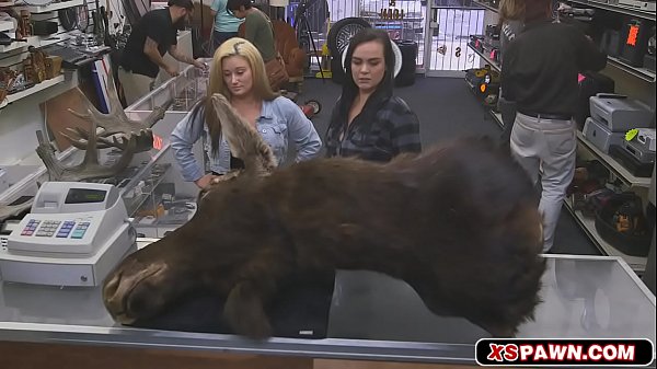 Sweet lesbian loves to get fucked by large pole