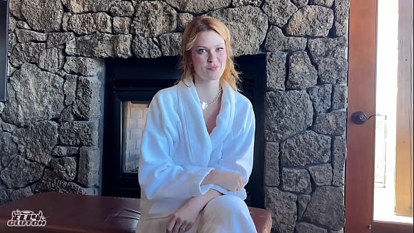 Slutty redhead bridesmaid gets locked out of hotel room before wedding