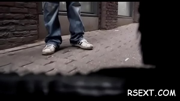 Girl gives hand and oral-stimulation