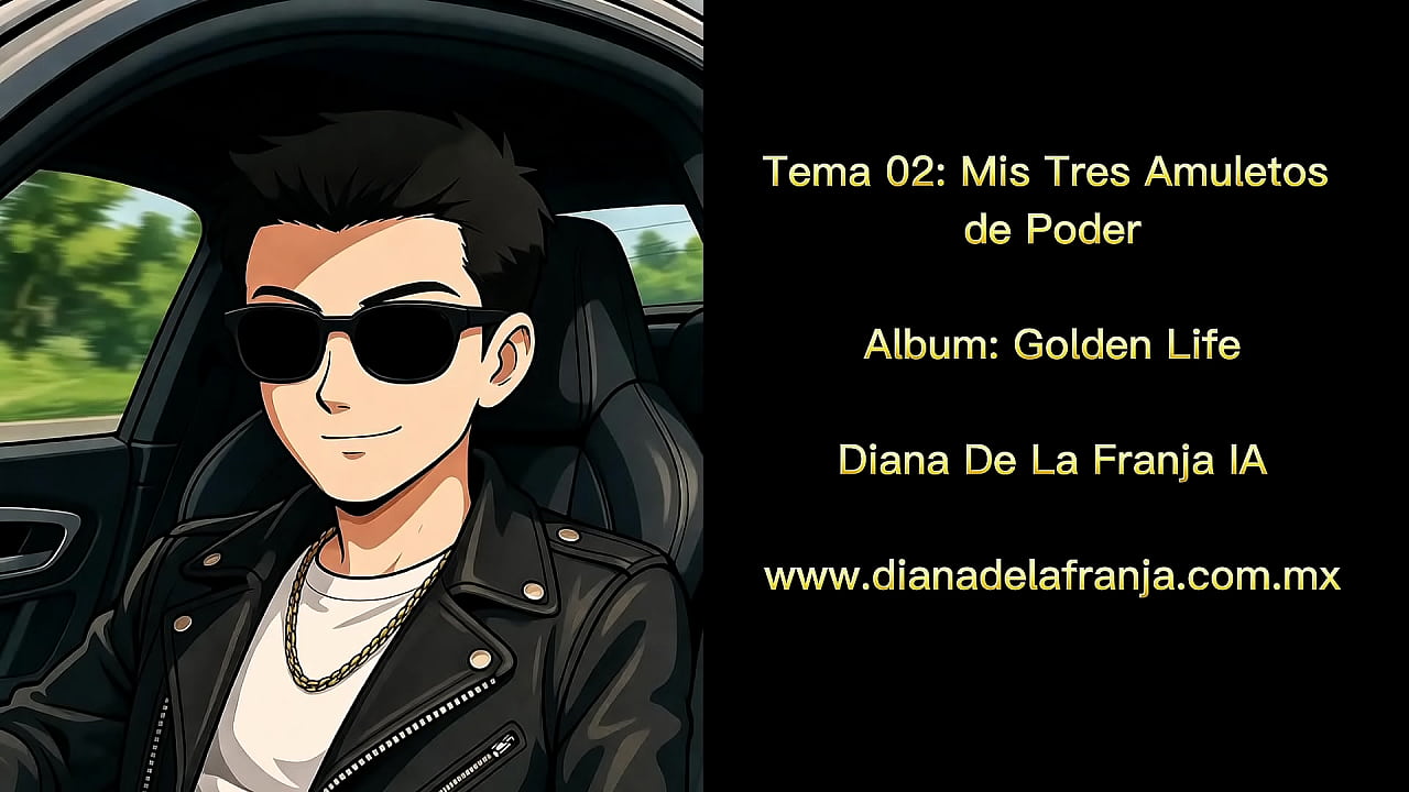 My Three Amulets of Power - Dayana De La Franja. Track 04, &Aacute;lbum: Golden Life. Year 2025