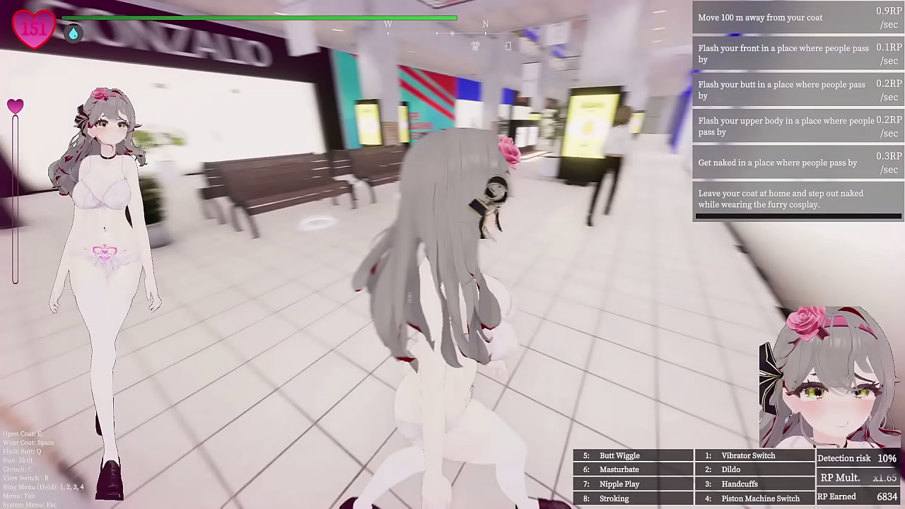 Manaka Secret Flasher, Lets go see the World! (Modded)