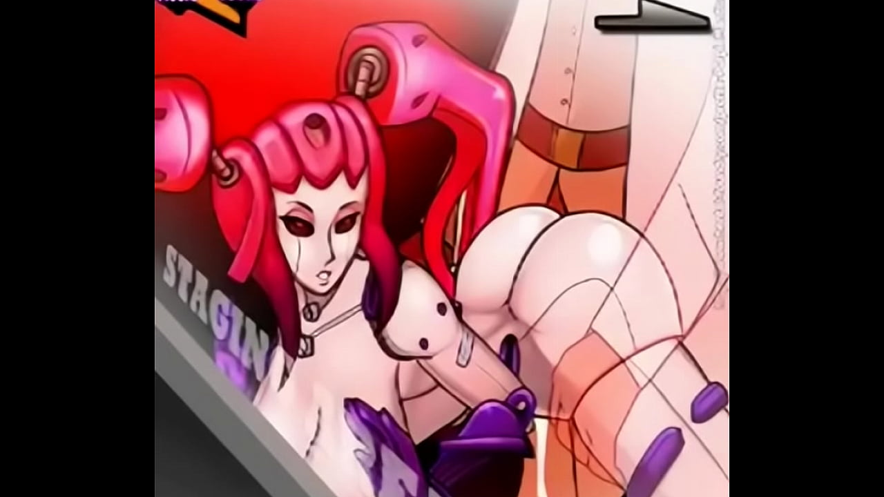 Robot girl with Pink Hair.