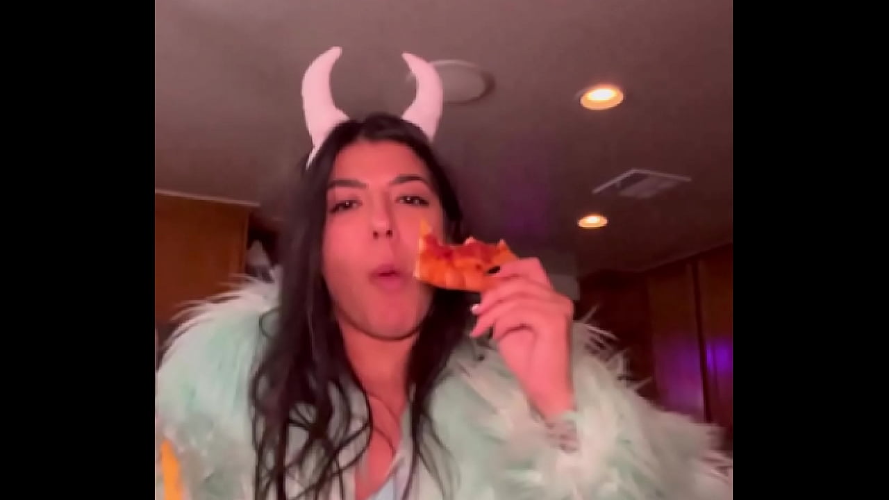 I&rsquo;m actually a pizza eating monster disguised as a hot girl. Thanks for the invite/party AJonesXXX