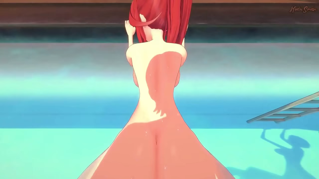 Itsuki Nakano getting fucked in the water.