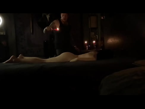 Hot wax and fingering myself make me cum