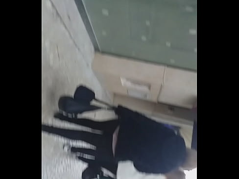 Big ass in black jeans video 1...really big ass  voyeur