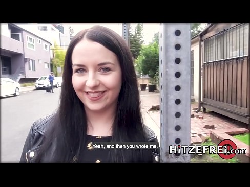 Cute German brunette gets fucked by a guy she met on a dating app
