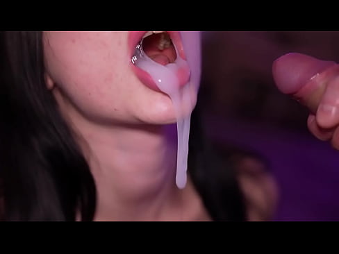 Amazing sensual cum in mouth comp.