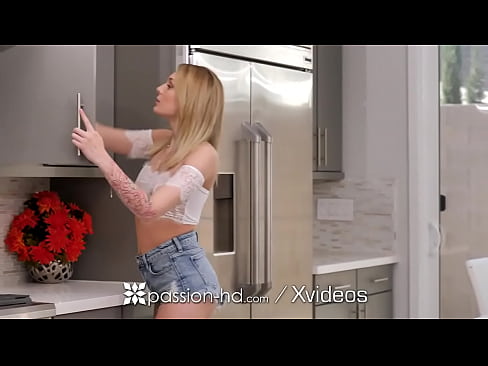 PASSION-HD Horny Blonde Fucked In The Kitchen