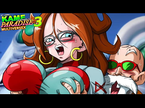 Kame Paradise 3 - Dragon Ball Android 21 Boobjob (Uncensored)