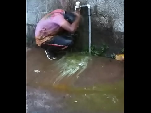 Hot mallu bathing sneaking