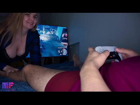 Sucked a hard cock so he let me play PS5