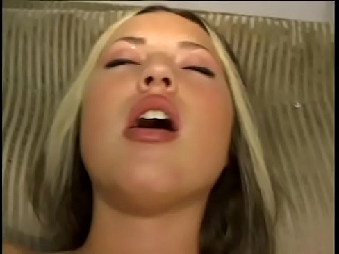 Blonde teen masturbates then gets her cunt drilled by hard dick