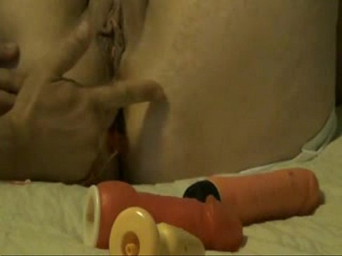 experimenting dildos in ass and pussy