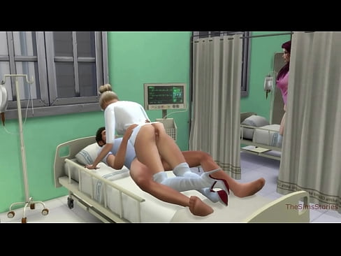 The Sims 4, real voice, nurse fuck patient in fake hospital for