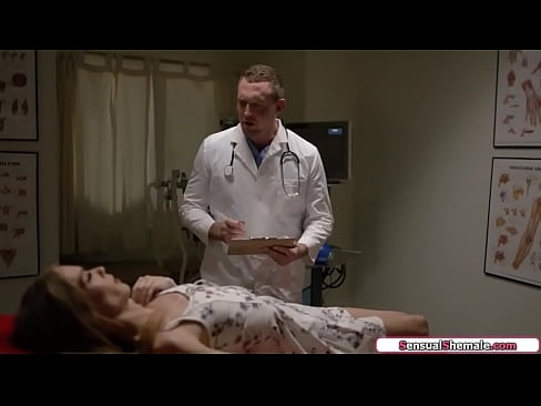 Doctor finds a disease on small tits tranny Crystal Thayer but has the cure.He gives the ts a bj as he fingers her ass.Then he barebacks the shemale