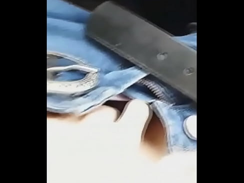 Girl fingering her pussy in the car