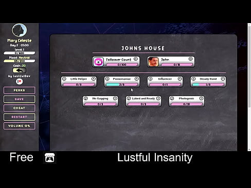 Lustful Insanity (free game itchio) Visual Novel