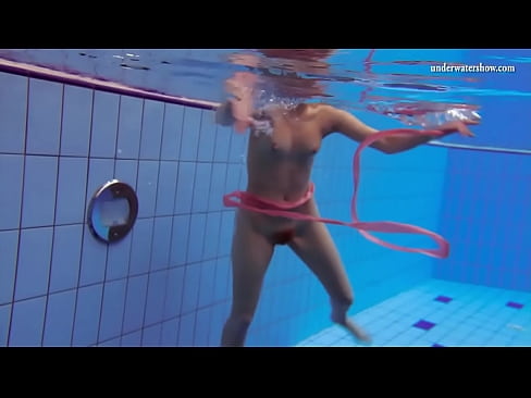 Matrosova and other girls enjoys swimming pool