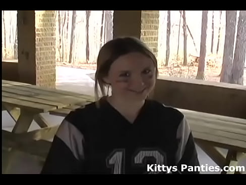 Cute Kitty Flashing Her Panties In Public