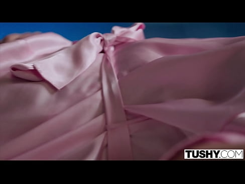 TUSHY Racy brunette gets her ass crammed with cock