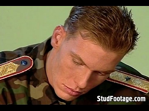 Hot and sexy military gay orgy