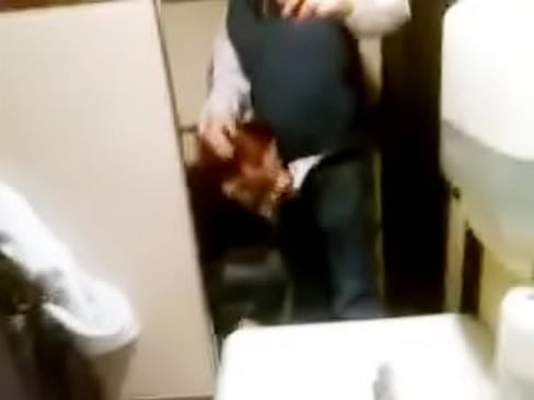 Slut blowjob in public toilet
