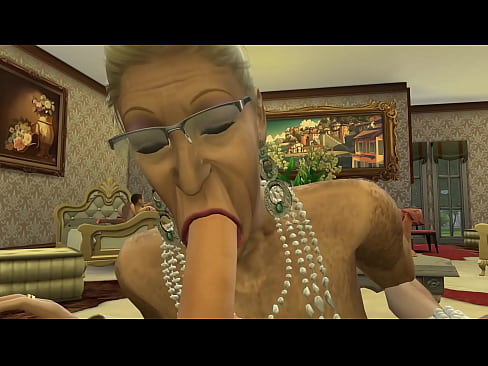 GRANNY TREAT 1 - Upper-class old ladies blowjob orgy - Sims 4