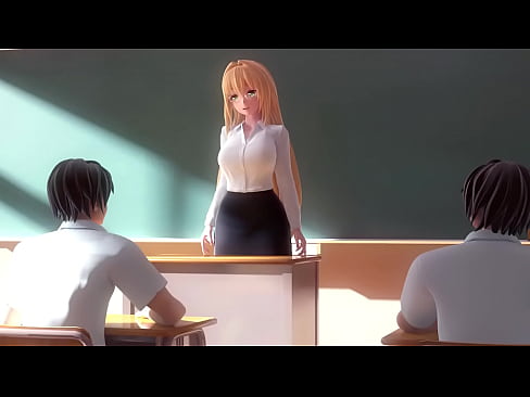 3d hentai teacher fucks one of her student
